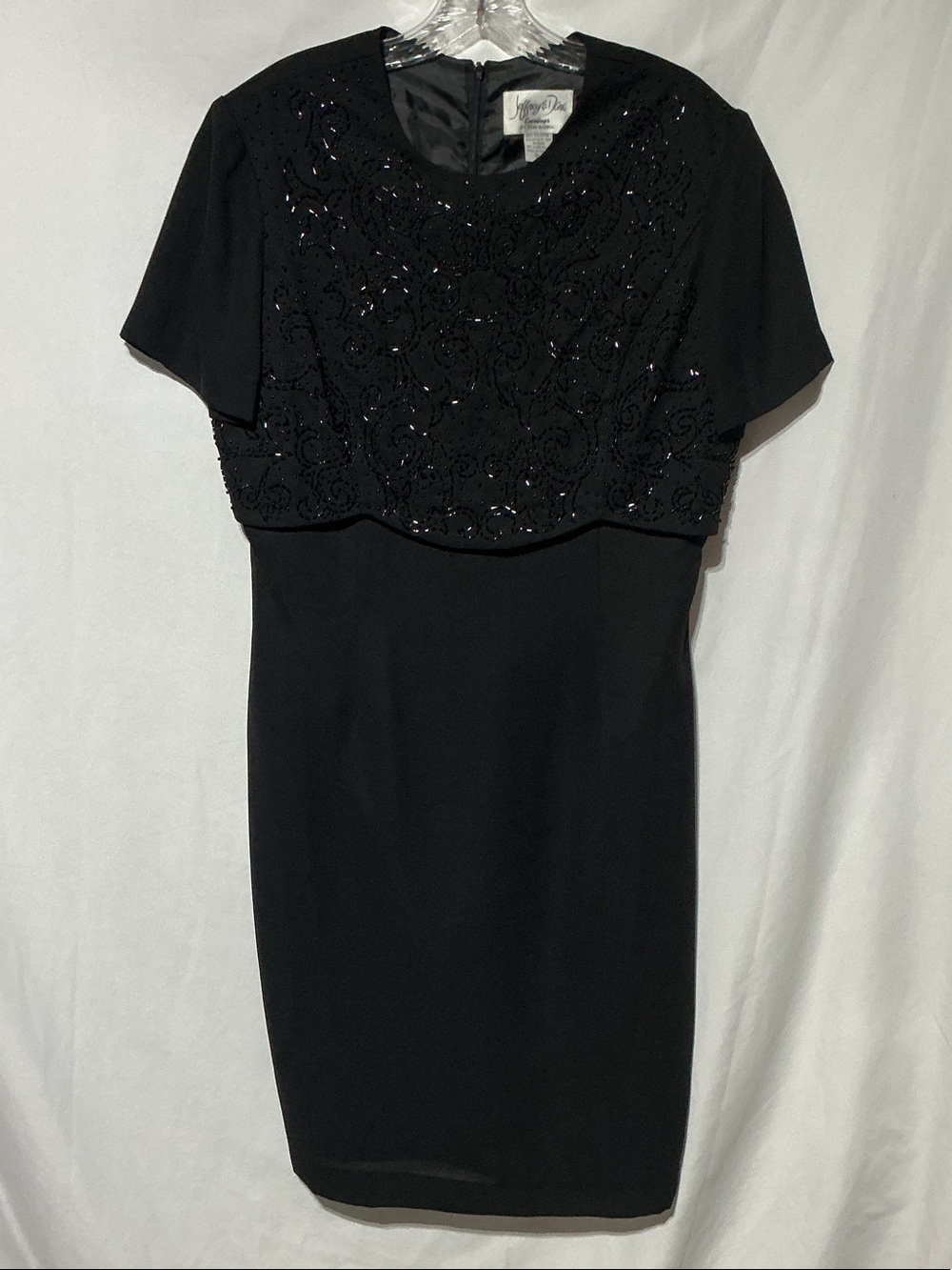Jeffrey & Dara by Tom Barra Black Evening Beaded Women’s Dress Sz 12